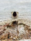 Garnet set in 925 Sterling Silver Ring Size 8❤️