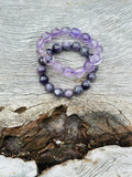 Amethyst Nugget Beaded Bracelet 💜