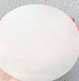 Round Selenite Charging Plate Large 14cm-15cm