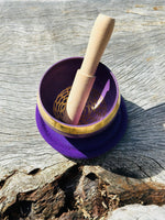 Tibetan Singing Bowl Crown Chakra Purple