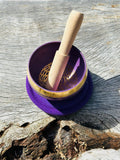 Tibetan Singing Bowl Crown Chakra Purple