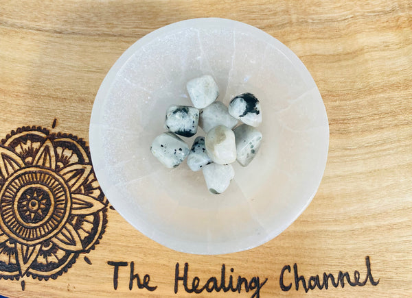 Rainbow Moonstone Tumbled Stones