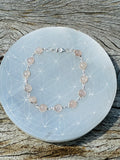 Rose Quartz Sterling Silver Chain Bracelet 💖