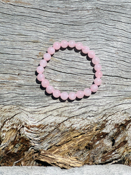Rose Quartz Beaded Bracelet 💗