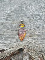 Mookaite and Citrine Drop Pendant ❤️