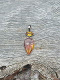 Mookaite and Citrine Drop Pendant ❤️