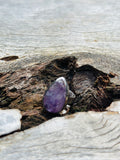Raw Amethyst with Sterling Silver Ring