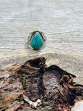 Turquoise 925 Silver Ring Size 8 ❤️