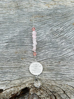 Rose Quartz Guardian Angel Suncatcher