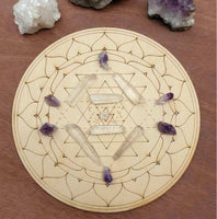 Crystal Grid Board - Sri Yantra Design ❤️