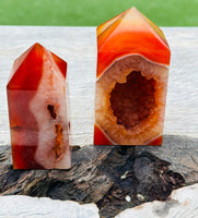 Carnelian Druzy Tower ❤️