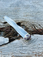 Selenite / Fluorite Wand