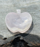 Pink Mangano Calcite Apple Bowl 🍎