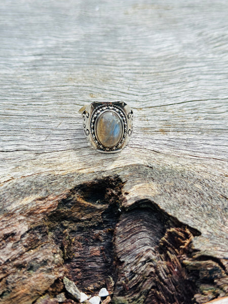 Labradorite with Sterling Silver Ring