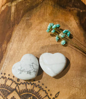 White Howlite Heart ❤️