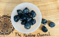 Snowflake Obsidan Tumbled Stone Large