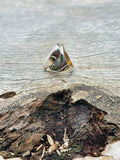 Drusy Quartz with Sterling Silver Ring