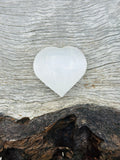 Selenite Puff Heart Small to Medium