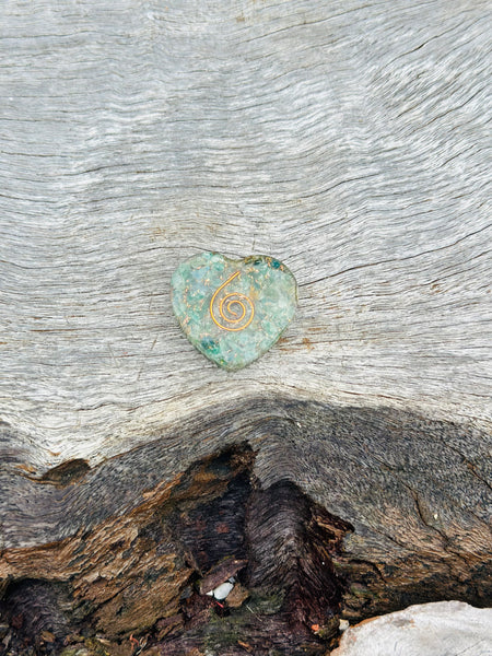 Orgonite Heart Rainbow Flourite Small ❤️