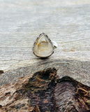 Rutilated Quartz with Sterling Silver Ring