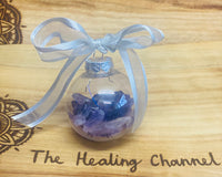 Amethyst Christmas Crystal Baubles 🎄