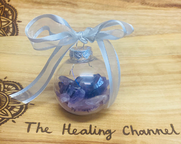 Amethyst Christmas Crystal Baubles 🎄