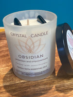 Protection and Empowerment Obsidian Candle
