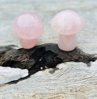 Rose Quartz Large Mushrooms