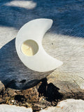 Selenite Moon Candle Holder 11cm ❤️❤️