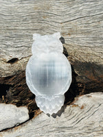Selenite Owl Trinket Bowl Small 🦉