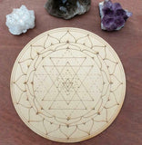 Crystal Grid Board - Sri Yantra Design ❤️