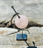 Rose Quartz Sphere 6cm on Silver Stand 💖