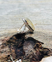 Rutilated Quartz with Sterling Silver Ring