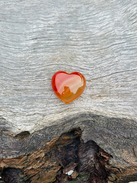 Carnelian Puff Heart ❤️
