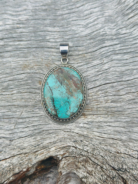 Turquoise with Sterling Silver Pendant