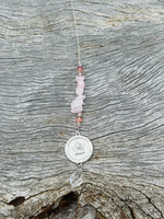Rose Quartz Guardian Angel Suncatcher