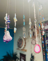 Large Raw Clear Quartz Chunk Suncatcher