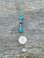 Turquoise Guardian Angel Suncatcher