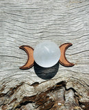 Goddess Sphere Stand with Selenite Sphere ❤️