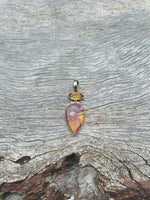 Mookaite and Citrine Drop Pendant ❤️