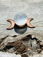 Goddess Sphere Stand with Selenite Sphere ❤️