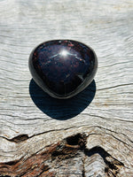 Garnet Puff Heart Medium