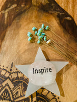 Rose Quartz Inspirational Flat Stone Inspire