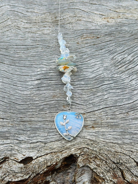 Opalite Heart SunCatcher
