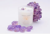 Lavender Crystal Healing Candle