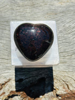 Garnet Puff Heart Medium